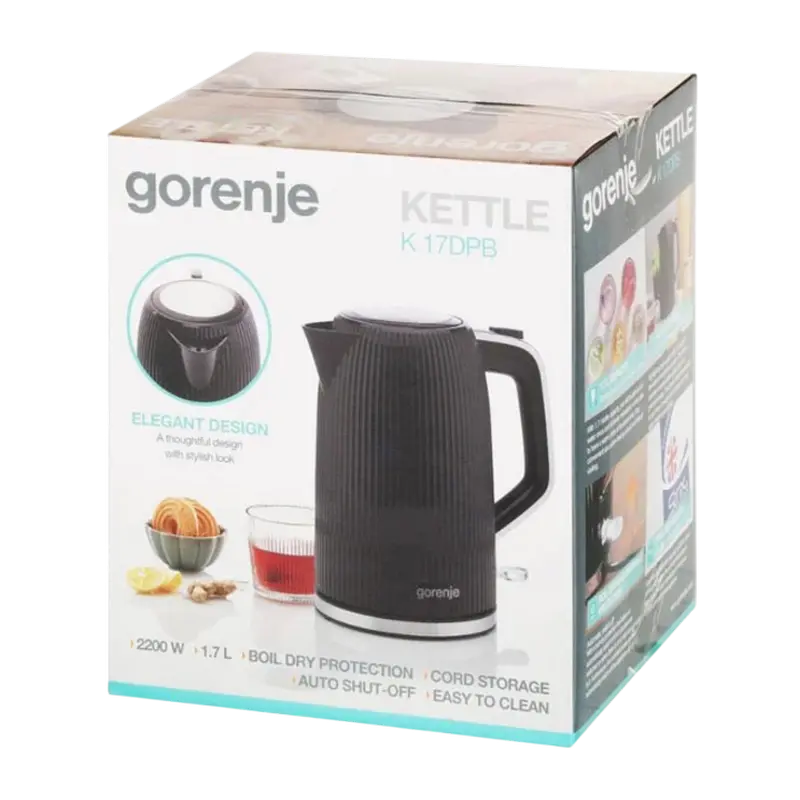 Электрочайник Gorenje K17DPB Чёрный