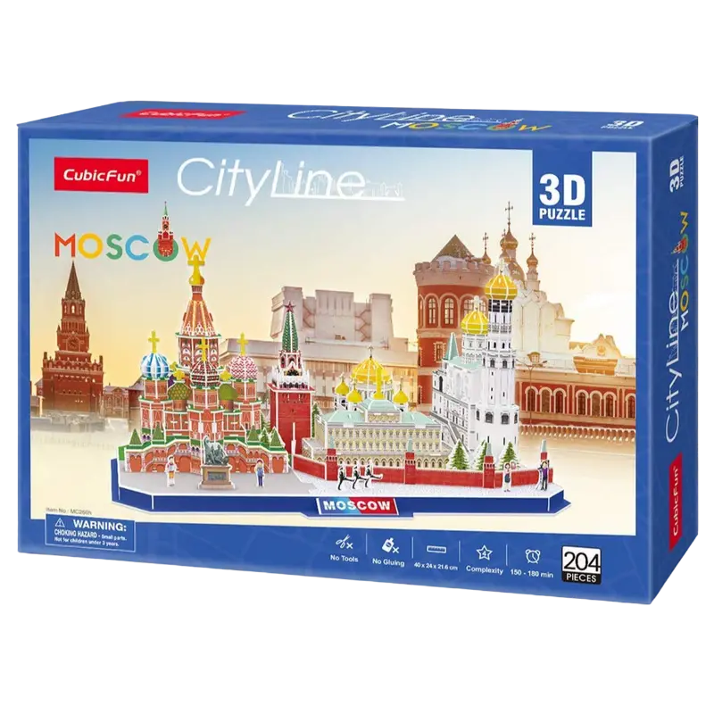 Puzzle 3D CubicFun City Line Moscow