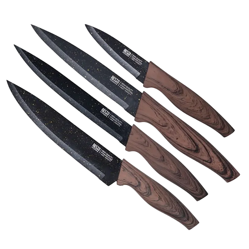 Set de Cuțite RESTO 95501 CARINA Maro