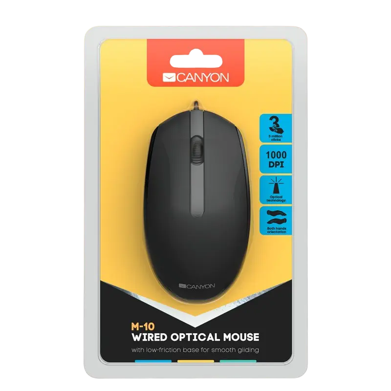 Мышь Canyon M-10 Проводное Чёрный
