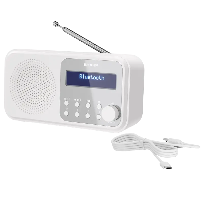Radio portabil Sharp DR-P420WHV01 Alb