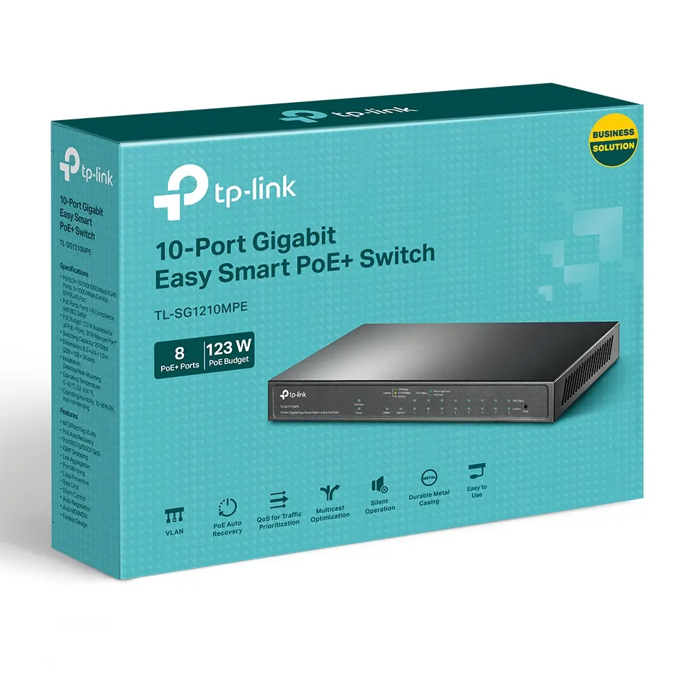 PoE коммутатор TP-LINK Easy Smart Switch Черный