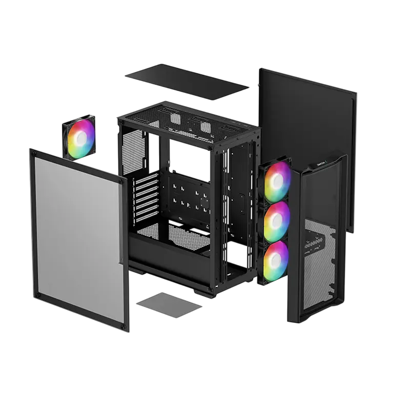 Компьютерный корпус Deepcool CC560 Mesh V2 Midi-Tower Черный