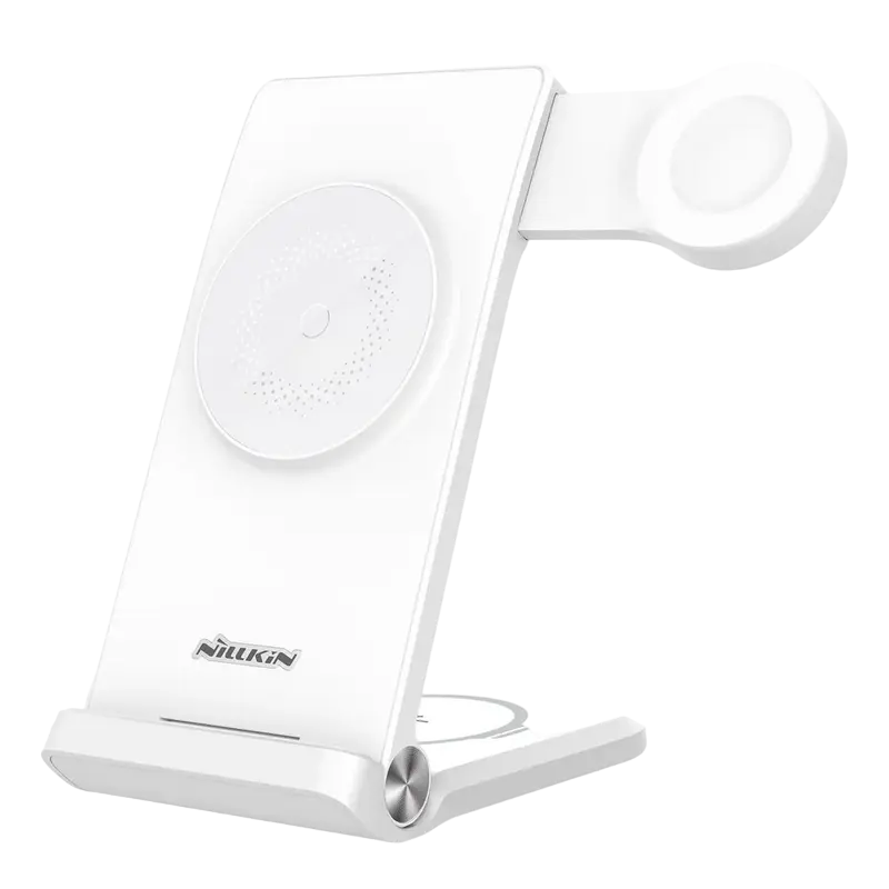 Încărcător wireless Nillkin PowerTrio 3 in 1 MagSafe Alb
