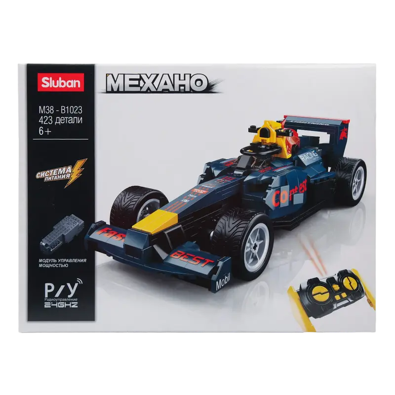 Конструктор с радиоуправлением Sluban Power Bricks - F1 Car Синий