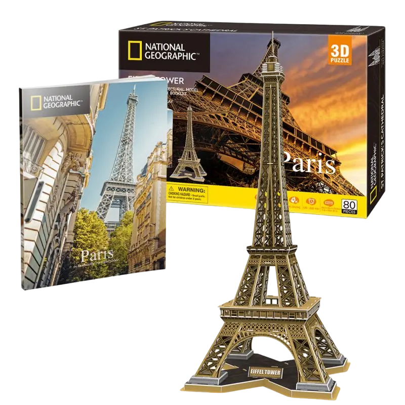 Пазл 3D CubicFun Eiffel Tower Бронзовый