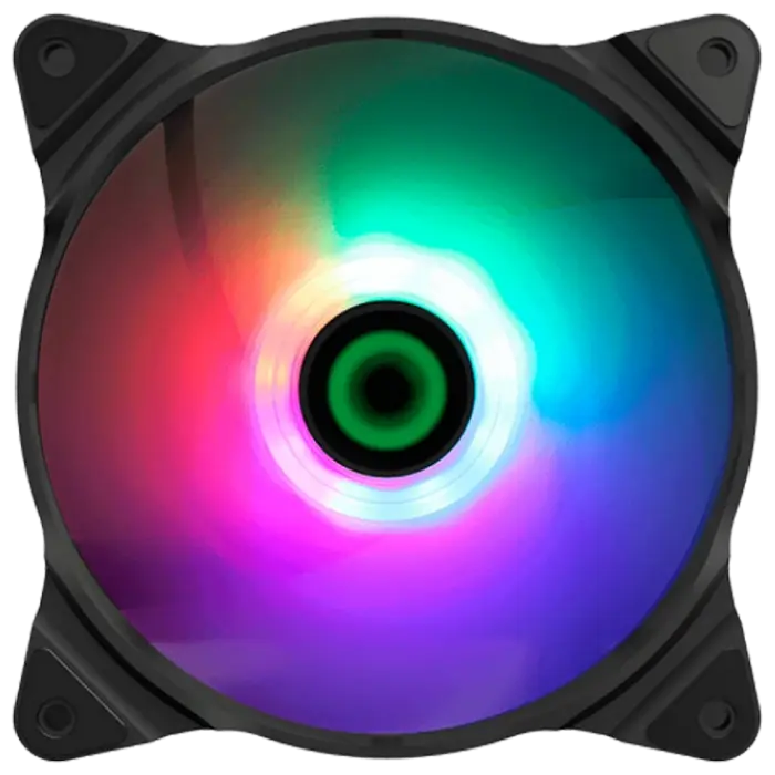 Вентилятор для ПК Gamemax FN-12Rainbow-C2 120 мм Черный