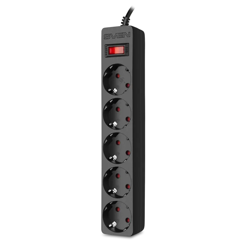 Сетевой фильтр SVEN SF-05E Черный