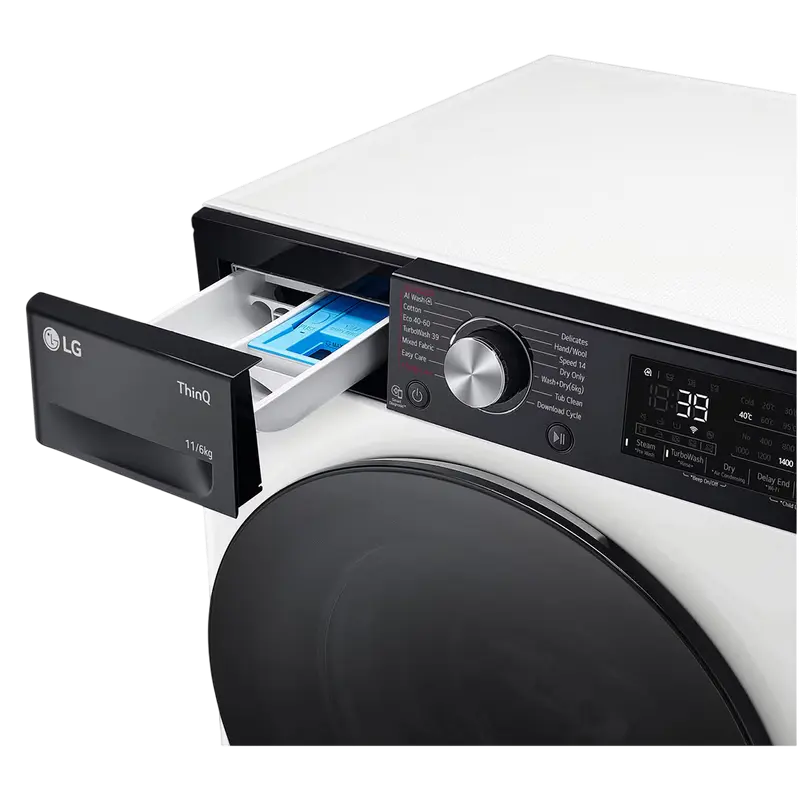 Mașină de spălat cu uscător LG F4DR711S2H Alb