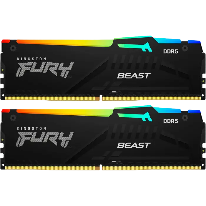 Оперативная память Kingston FURY Beast RGB FURY Beast RGB 64 ГБ Чёрный