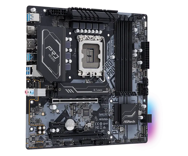 Материнская плата ASRock H670M PRO RS LGA1700 Micro-ATX
