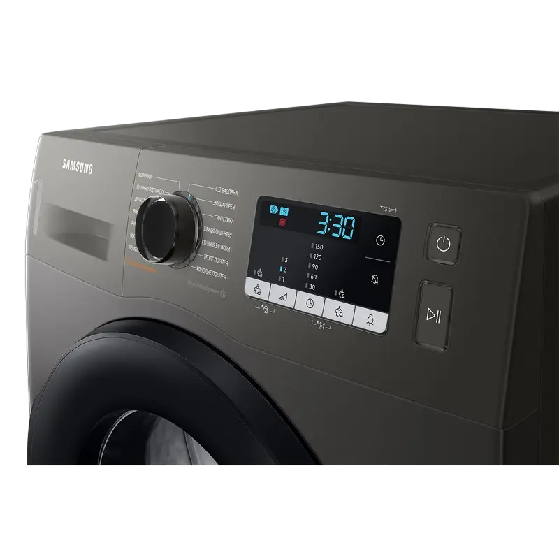Сушильная машина Samsung DV90TA040AX/UA Нержавеющая сталь