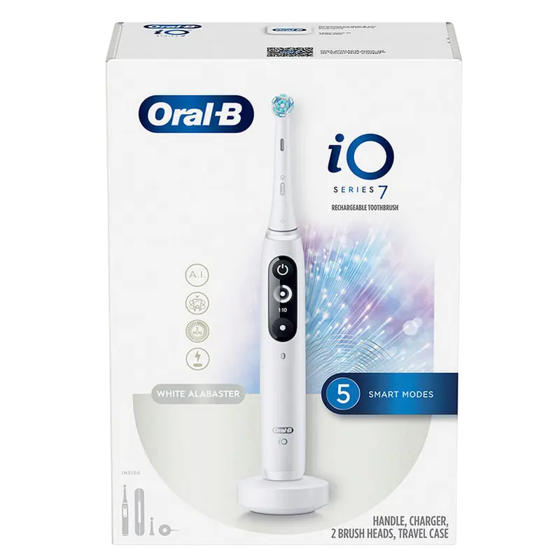 Periuță de dinți electrică Pentru adulți Braun Oral-B iO 7 Alb