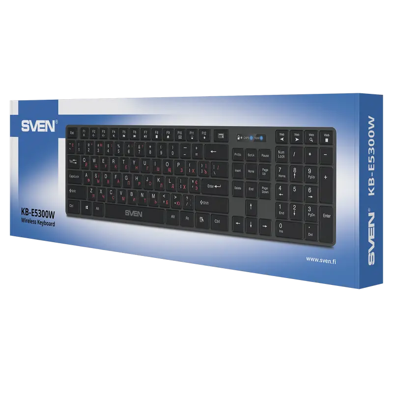 Клавиатура SVEN E5300W Мембрана Черный