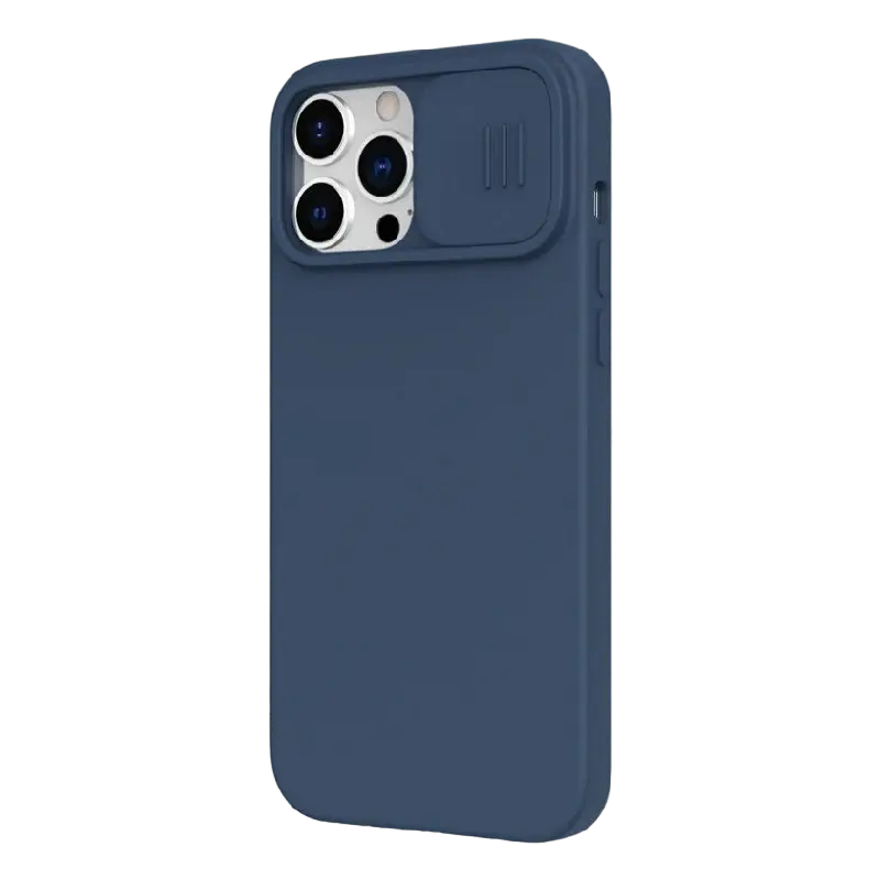 Husă Nillkin Apple iPhone 13 Pro Max CamShield Silky Silicone Camshield Albastru Marin