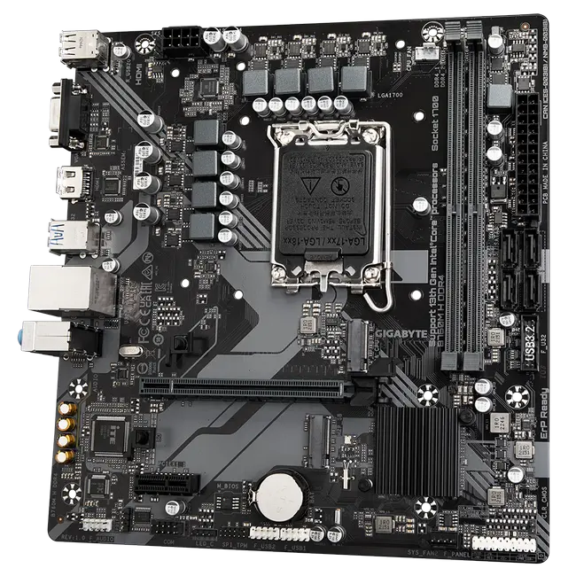 Материнская плата Gigabyte B760M H DDR4 LGA1700 Micro-ATX