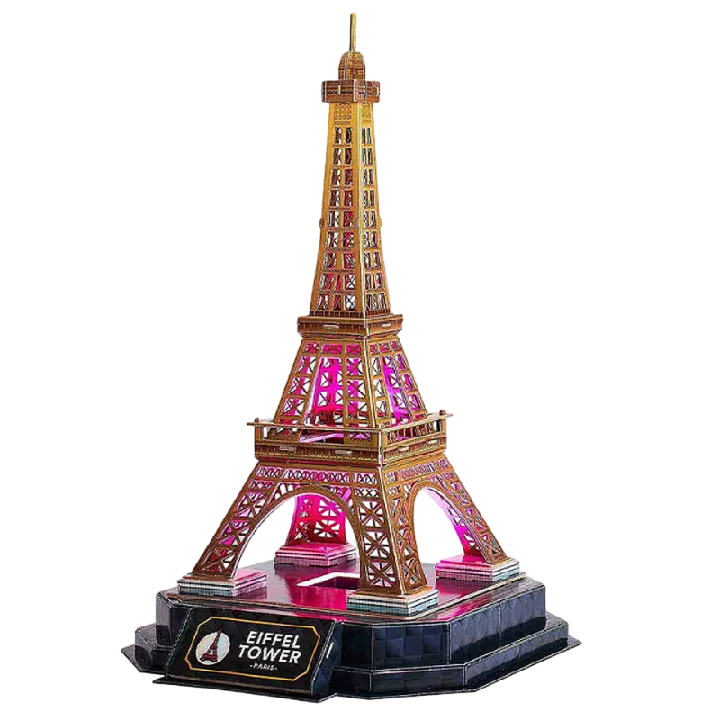 Puzzle 3D CubicFun Eiffel Tower Multicolor
