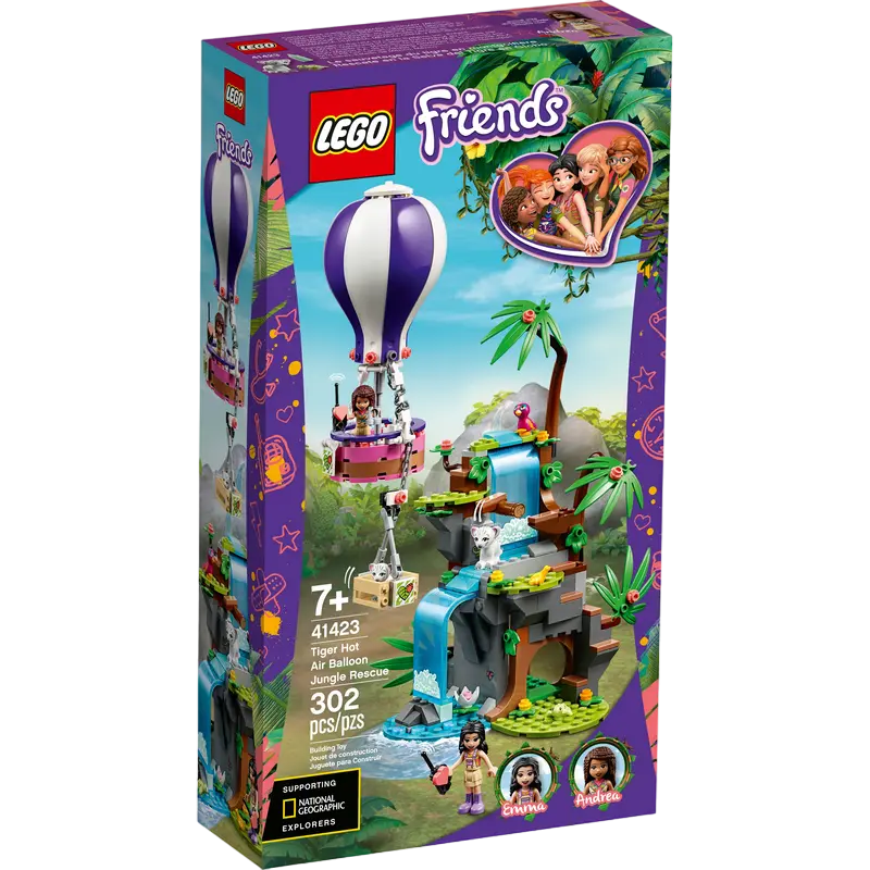 Конструктор LEGO Tiger Hot Air Balloon Jungle Rescue Разноцветный