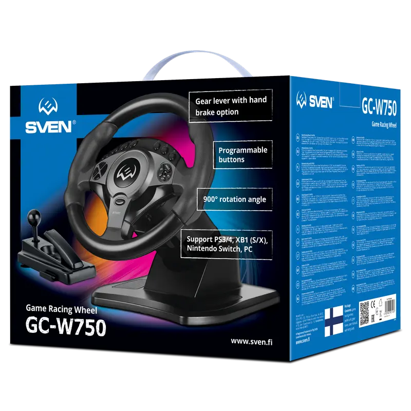 Игровой руль SVEN GC-W750 Чёрный