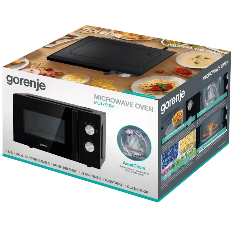 Микроволновая печь Gorenje MO17E1BH Черный