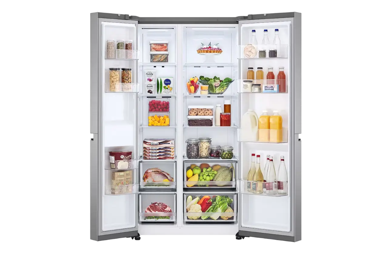 Холодильник LG GSBV70PZTM Серебристый