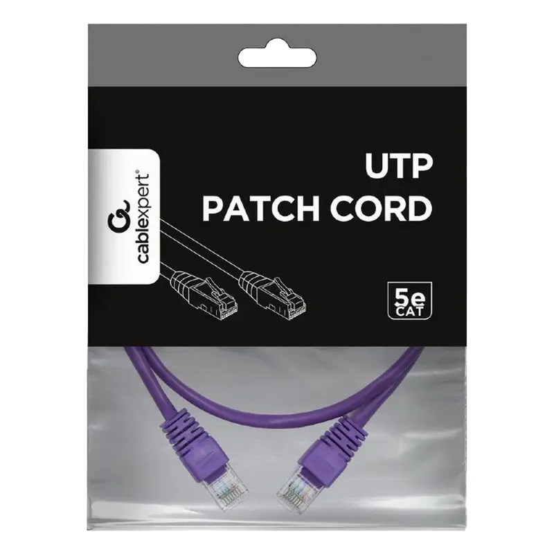 Патч-корд Cablexpert PP12-0.5M/V Фиолетовый