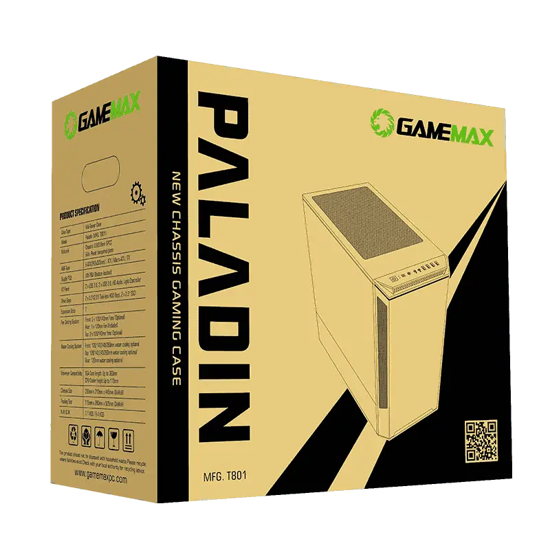 Компьютерный корпус Gamemax PANDA T801 WT Midi-Tower Белый