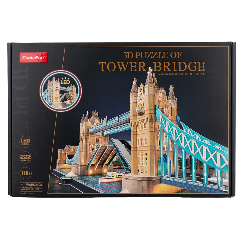 Puzzle 3D CubicFun Tower Bridge Multicolor