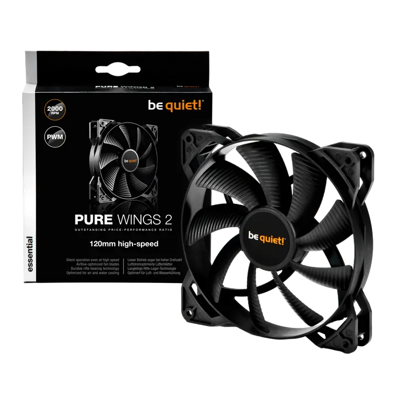 Вентилятор для ПК be quiet! Pure Wings 2 PWM High-speed 120 мм Черный