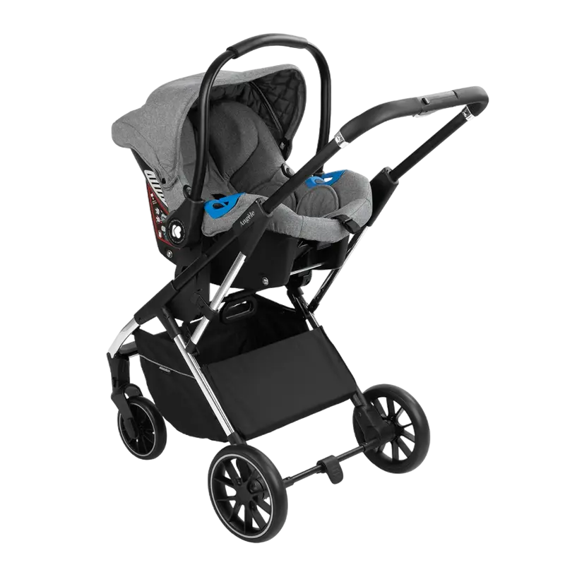 Коляска 3-в-1 Kikka Boo Angele Серый