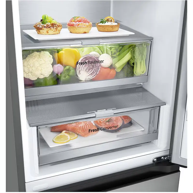 Холодильник LG GBV7280BPY Нержавеющая сталь