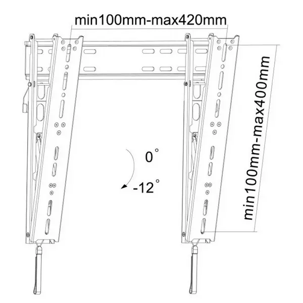 Кронштейн для телевизора Reflecta Slim 42-4040T Черный