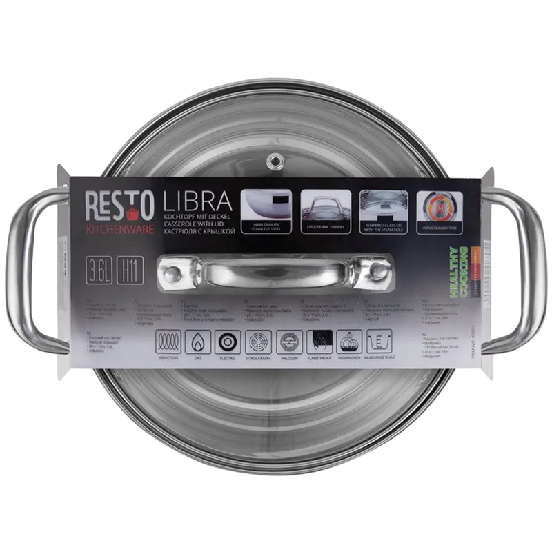 Кастрюля RESTO Libra LIBRA Нержавеющая сталь