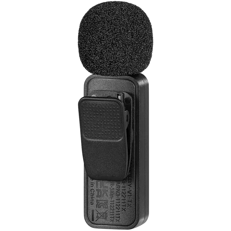 Портативный записывающий микрофон Boya BY-V1 Беспроводной Черный