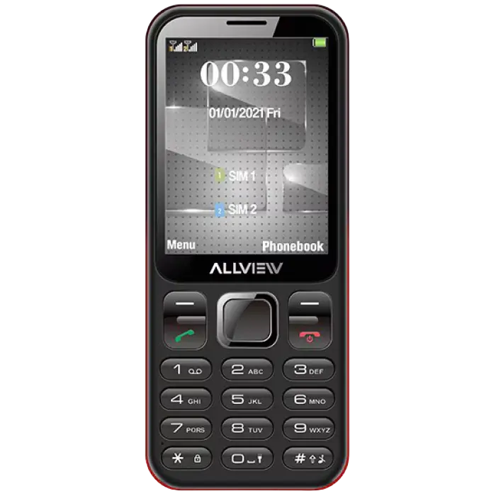 Мобильный телефон Кнопочный Allview M20 Luna Красный | Черный