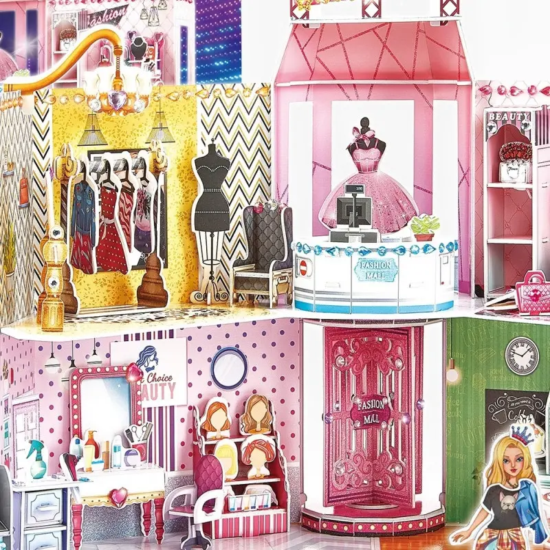 Puzzle 3D CubicFun Super Star Fashion Mall Multicolor