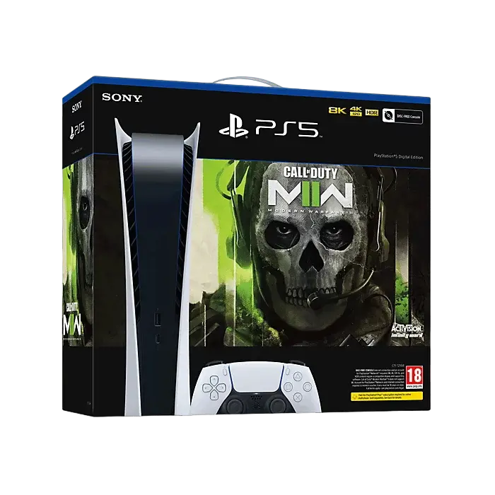 Игровая консоль SONY PlayStation 5 Digital Edition + Call of Duty Modern Warfare 2 Белый