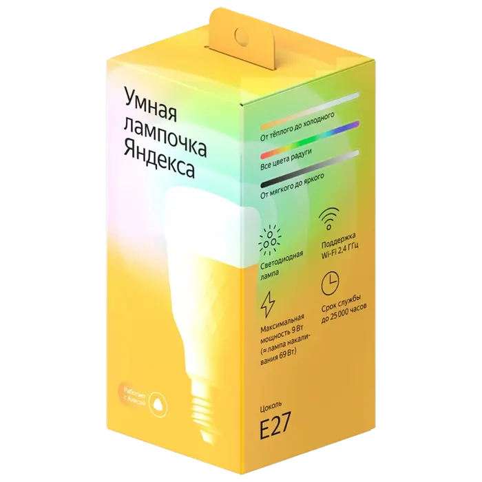 Умная лампочка Yandex YNDX-00010 Многоцветная
