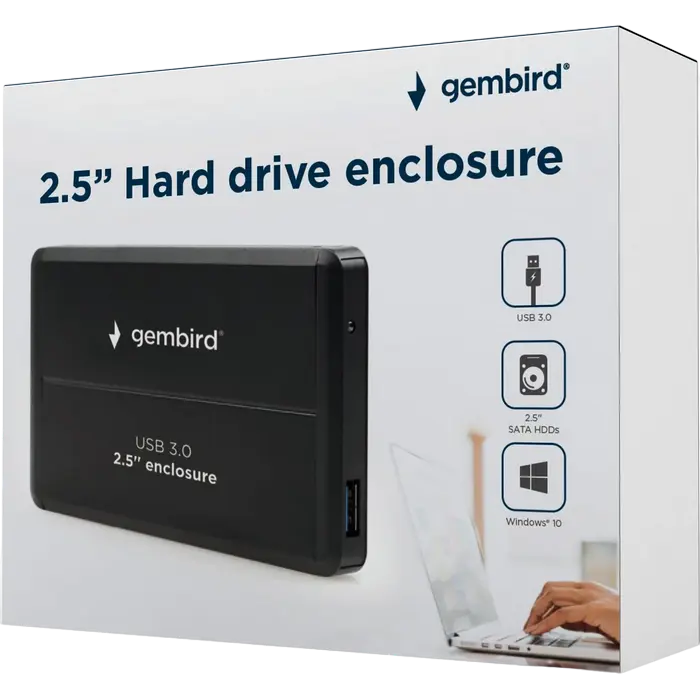 Carcasă externă Gembird EE2-U3S-2 Negru