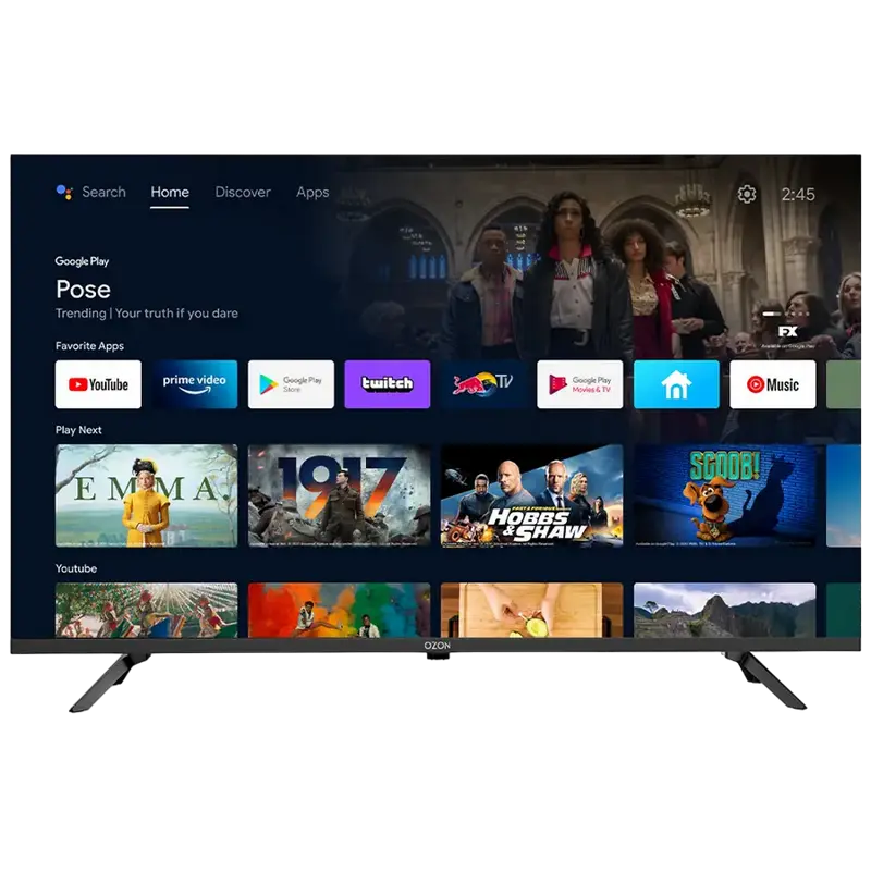 40" LED Телевизор OZON H40FN7500S Черный