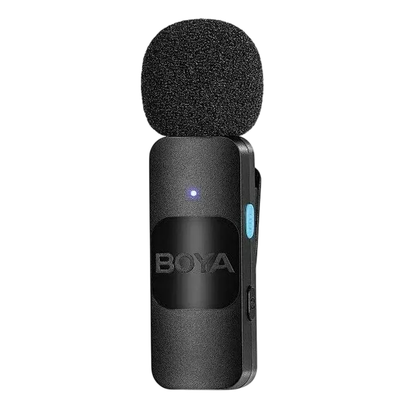 Портативный записывающий микрофон Boya BY-V20 Беспроводной Черный