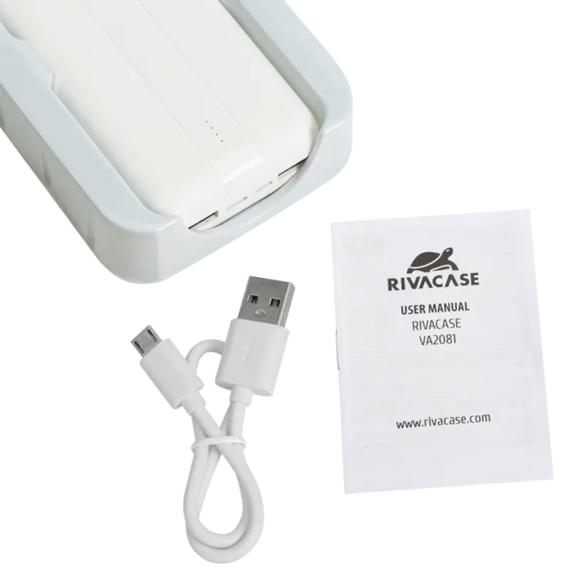 Acumulator extern Rivacase VA2081 Alb