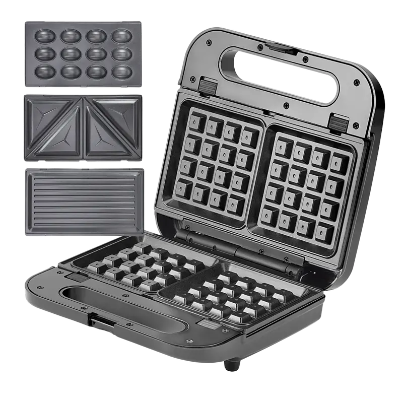 Aparat pentru sandwich multifunctional VITEK VT-7148 Negru | Inox