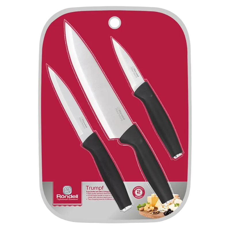 Set de Cuțite Rondell RD-1357 Trumpf Negru