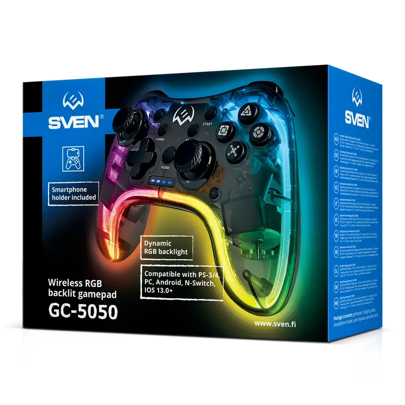 Геймпад SVEN GC-5050 Черный | Прозрачный