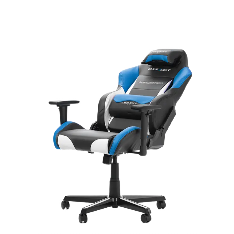 Scaun Gaming DXRacer Drifting GC-D61-NWB PU Piele Negru/Alb/Albastru