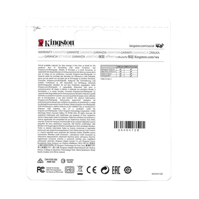 USB Flash накопитель Kingston DataTraveler Micro 128ГБ Серебристый