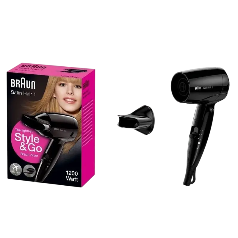Фен Braun Style & Go HD130 Чёрный