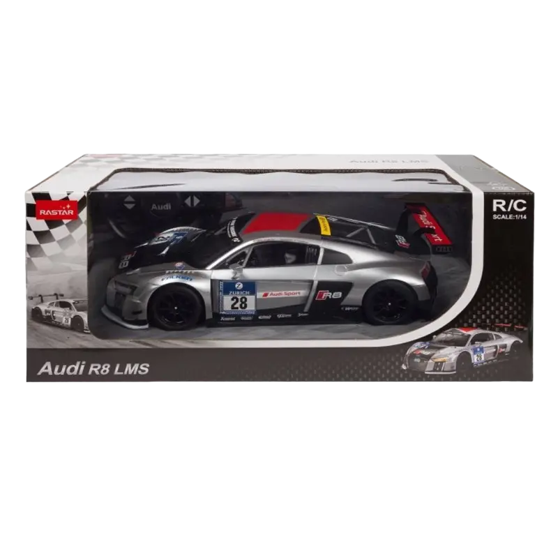 Jucărie cu telecomandă Rastar Audi R8 Argintiu