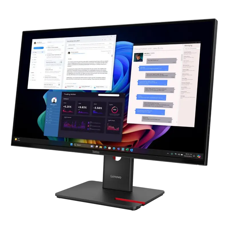 Монитор Lenovo ThinkVision T27UD-40 Чёрный